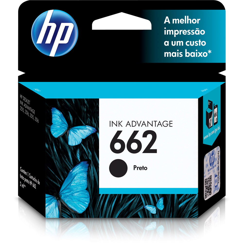 
	Cartucho Hp 662 Preto CZ103AB